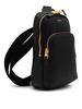 Black Leather Crossbody Bag