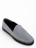 Piton effect leather slippers
