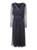 V-neck chiffon dress