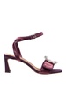 velvet sandal color with a stone buckle