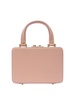Val peach handbag push lock