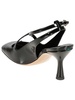 Patent leather black sandals