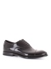 Brushed leather black Oxford shoes