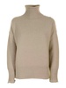 Beige Wool Turtleneck