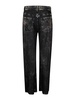 Wide trousers in denim-effect viscose