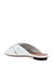 Cracklet effect leather sandals