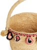 Paisley rafiaa basket bag