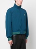 Graphic logo-print jacket with stripe trim