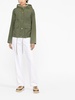Rain jacket with hoodie and coulisse