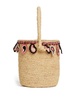 Paisley rafiaa basket bag