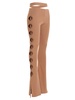 Cut Out  With Lacing Pants Beige