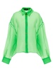 Organdy 80s Shirt Shirt, Blouse Green