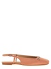 Satin Slingback Flat Shoes Pink