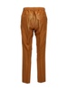 Half Elastic Pants Brown
