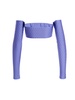 Crystal Cropped Top Tops Purple