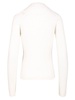 Slim Fit Ribbed Sweater Knitwear White