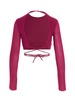Cropped Georgette Top Tops Fuchsia