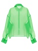 Organdy 80s Shirt Shirt, Blouse Green