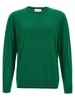 R Neck Sweaters And Cardigans Green