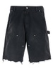 Denim Bermuda Shorts Bermuda, Short Black