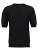 R Neck Sweaters And Cardigans Black
