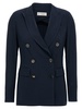 Double-Breasted Blazer Blazer And Suits Blue