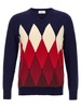 Argyle Sweaters And Cardigans Blue
