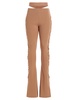 Cut Out  With Lacing Pants Beige