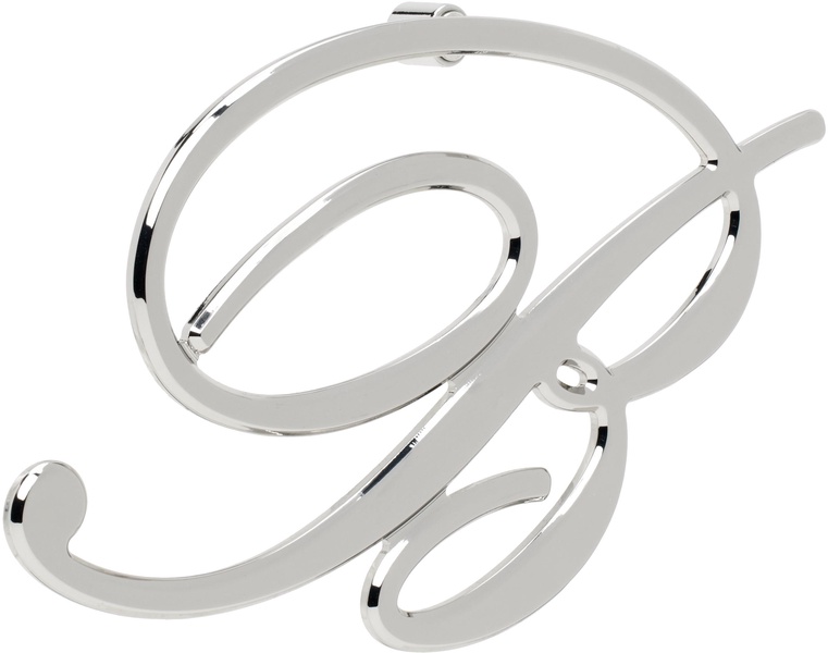 Silver 'B' Single Earring