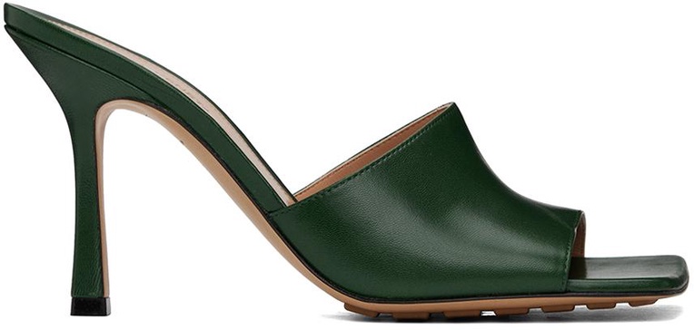 Green Stretch Mules