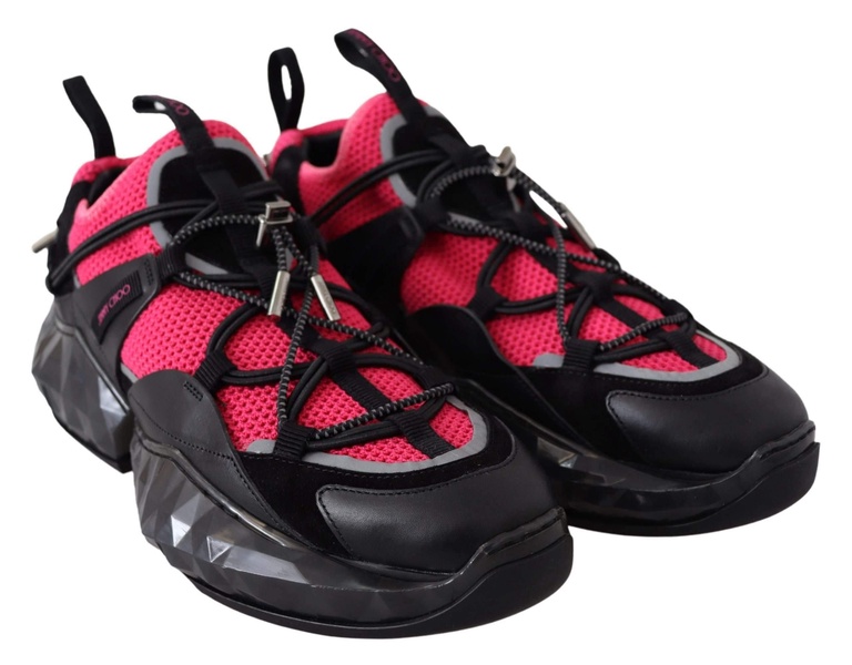 electric elegance leather mesh women's sneakers