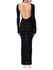 Andreādamo Striped Sheer Knit Long Dress