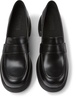 Black leather shoes