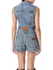 Alexander Wang Clear Bead Hotfix Denim Vest