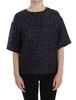 Dolce & Gabbana  Blue gold key print silk blouse