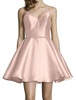 double beaded strap mikado prom dress in rosewater