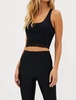 yara lace top in black