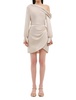 cameron one shoulder mini dress in champagne