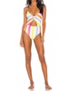 asa one piece swimsuit in carnival stripe (mulit colored)
