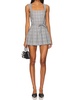 mercy skort romper in business plaid