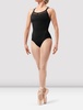 ladies willow lace print camisole leotard in black