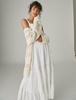 women's lace tiered maxi dress