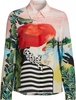 willa placket top, palm beach