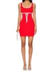 lucy knit mini dress in red