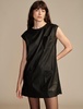 women's faux leather dress