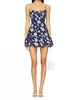 ivy bubble skort dress in navy