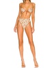shia one piece swimsuit in antique rust floral
