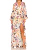 becker fluid printed crepe dress in iridescent