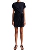 nina cinched mini dress in black