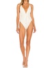 belle full piece swimsuit in cream crocodile